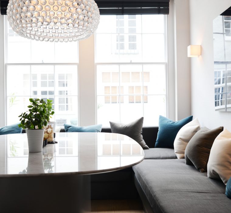 Living and dining area | Kensington Mews | Origins Design