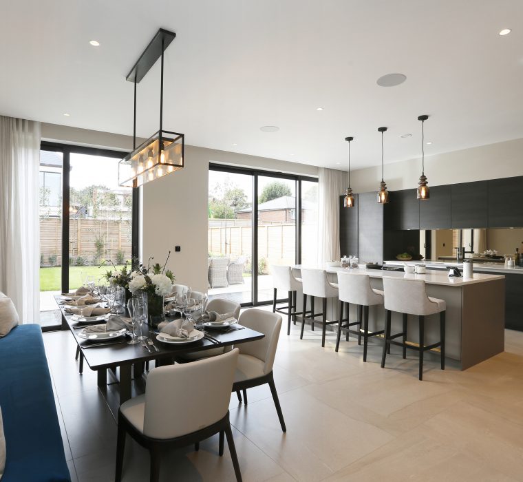 Bespoke fitted furniture by Origins Design for luxury show house