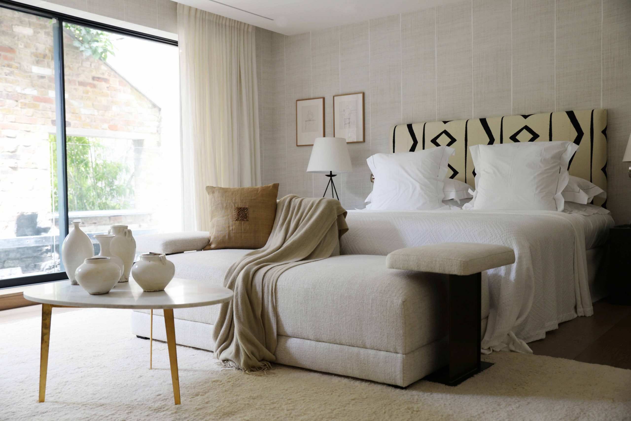 Bedroom styled by Decoroom Ltd with bespoke furniture by Origins Design