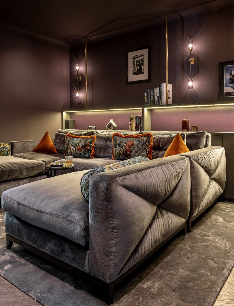 Bespoke deep seated sofa and scatter cushions by Origins Design