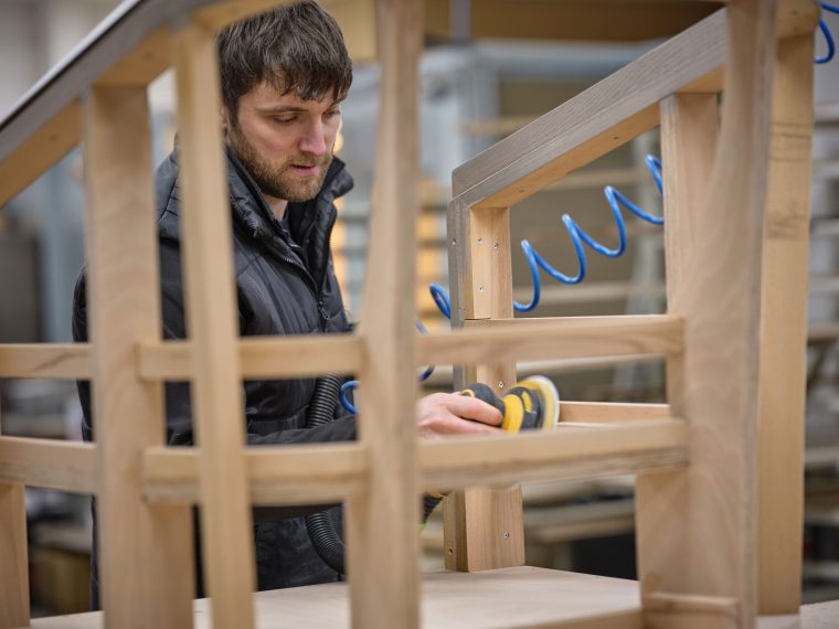 Bench joiner cabinet maker at Origins Design Furniture Makers
