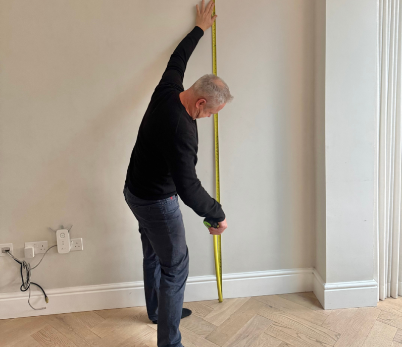 Origins Design team member undertaking a site survey